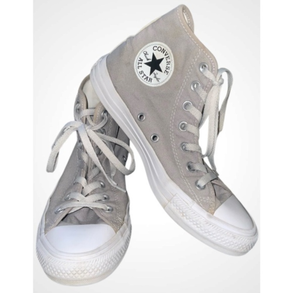 Converse Unisex Chuck Taylor Gray High-Top Sneakers Size Women’s 8 Men’s 6